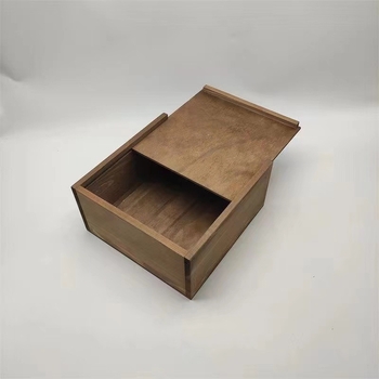 Drevená šperkovnica, darčeková krabička s posúvacím viečkom, minimalistický retro dizajn, gravírovanie, vnútorné vypodloženie voliteľné