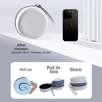 У-образна пътуваща възглавница за шията от паметна пяна с Ice Silk плат, за възрастни, бизнес стил