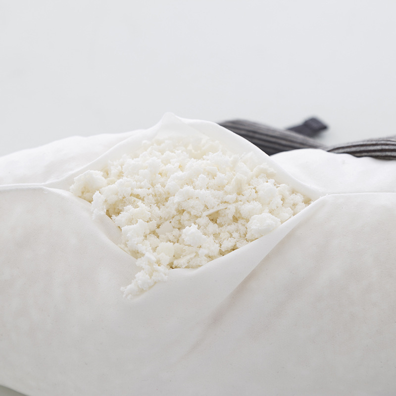 Φορητό μαξιλάρι λαιμού σε σχήμα U, λατέξ γέμιση, κατάλληλο για ενήλικες, για γραφείο και ταξίδια, κάλυμμα από 100% βαμβάκι, ιαπωνικού στυλ