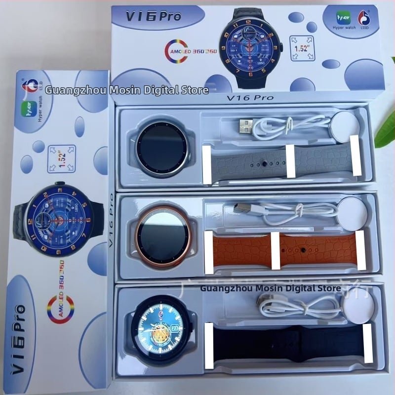 V16ProMAX Pametni sat s IPS zaslonom, aluminijsko kućište, Bluetooth pozivi, praćenje otkucaja srca, detekcija zasićenja krvi kisikom