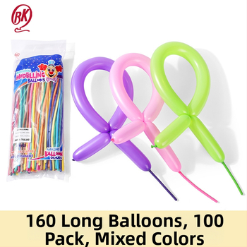 BKBALLOON latex balon – oblik magične trake, s logotipom Can