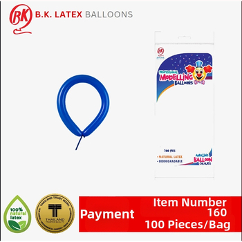BKBALLOON latex balon – oblik magične trake, s logotipom Can