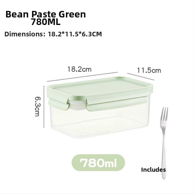 Kutija za čuvanje hrane s ladicom za led, zatvarač tipa brave, prijenosna, s mjernom skalom (PP)