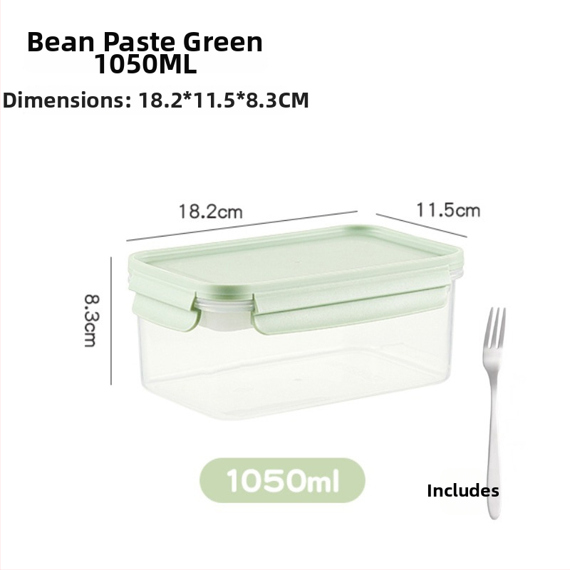 Kutija za čuvanje hrane s ladicom za led, zatvarač tipa brave, prijenosna, s mjernom skalom (PP)