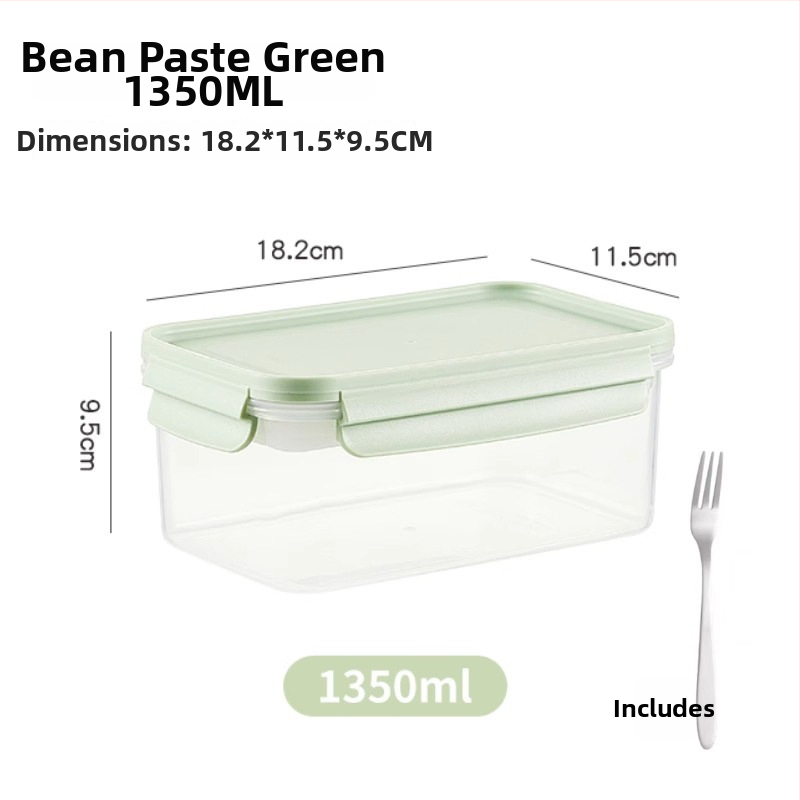 Kutija za čuvanje hrane s ladicom za led, zatvarač tipa brave, prijenosna, s mjernom skalom (PP)