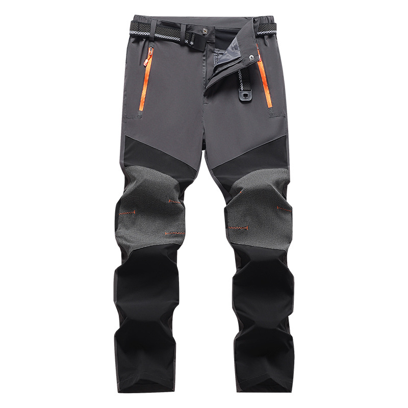 Pantalone za brzo sušenje s četverostrukim rastezanjem za outdoor aktivnosti, prozračne, lagane, unisex, za biciklizam i ribolov, tkanina smjesa kemijskih vlakana
