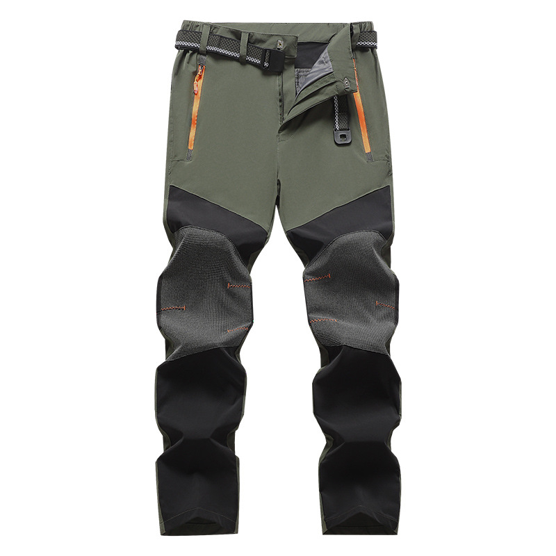 Pantalone za brzo sušenje s četverostrukim rastezanjem za outdoor aktivnosti, prozračne, lagane, unisex, za biciklizam i ribolov, tkanina smjesa kemijskih vlakana
