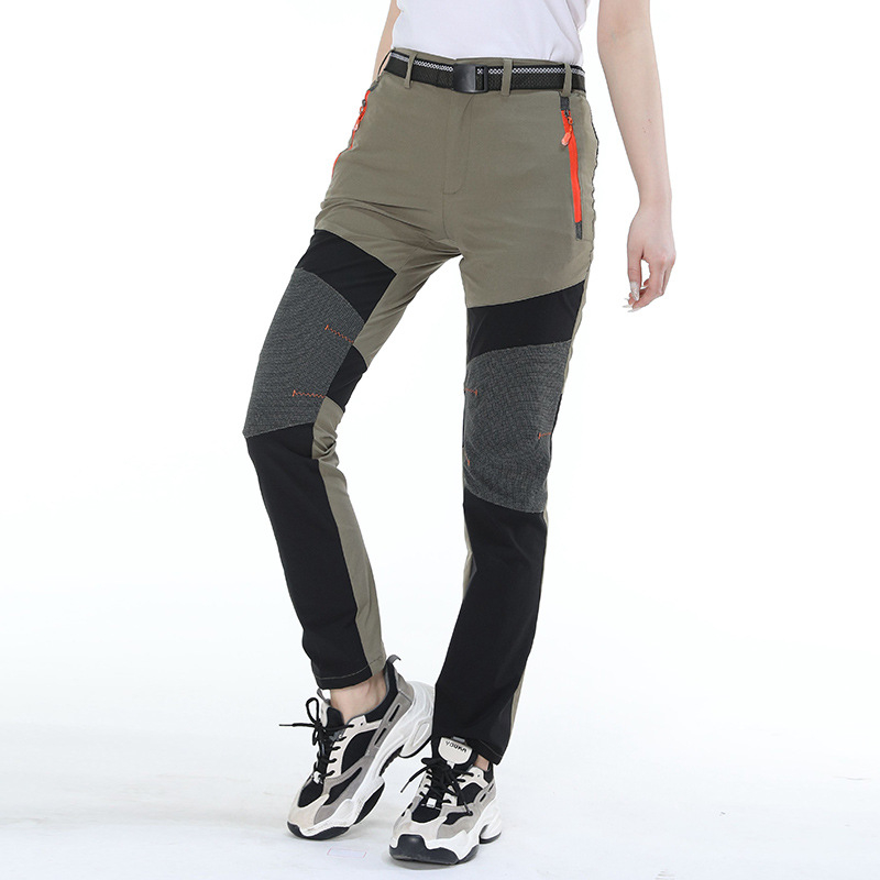 Pantalone za brzo sušenje s četverostrukim rastezanjem za outdoor aktivnosti, prozračne, lagane, unisex, za biciklizam i ribolov, tkanina smjesa kemijskih vlakana