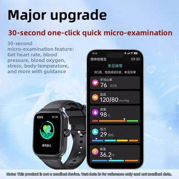 Pametni sat s real-time praćenjem zdravlja: krvni šećer, krvni tlak, srčani ritam, lipidi, mokraćna kiselina; Bluetooth pozivi; praćenje sna; kisik u krvi; praćenje vježbi