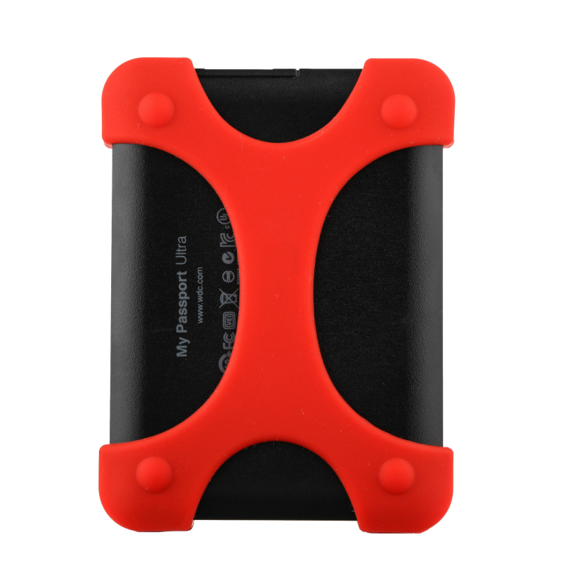 X1 Silikonska zaštitna navlaka za prijenosni tvrdi disk, otporna na udarce i padove; Materijal: silikon; Kompatibilan: prijenosni tvrdi disk