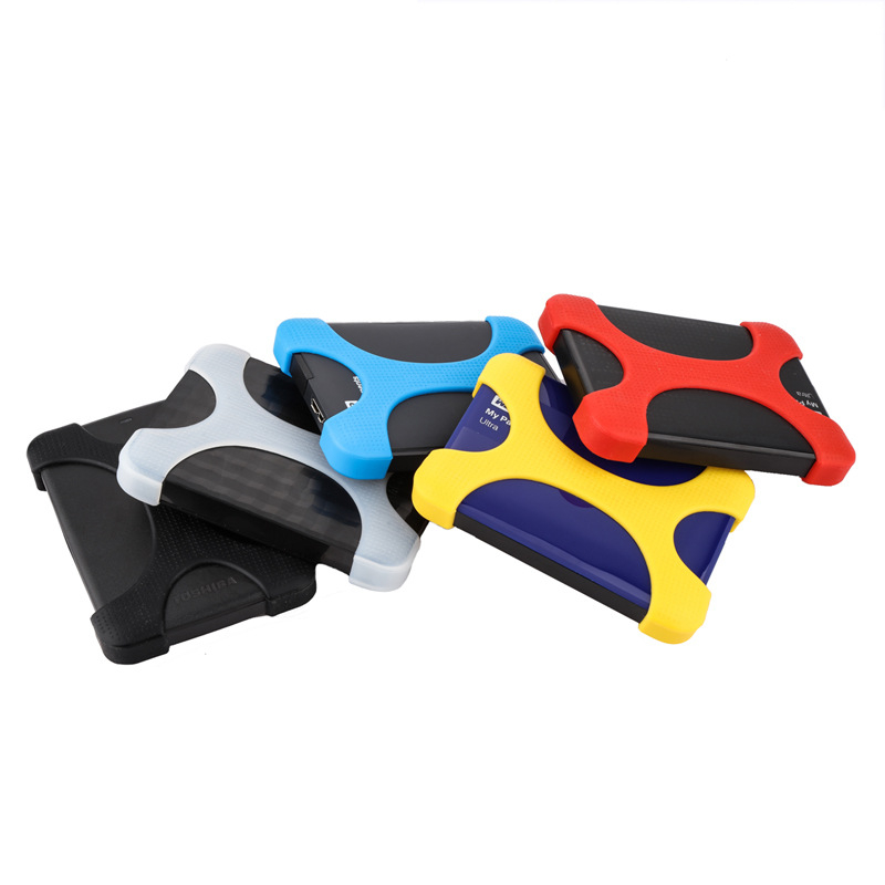 X1 Silikonska zaštitna navlaka za prijenosni tvrdi disk, otporna na udarce i padove; Materijal: silikon; Kompatibilan: prijenosni tvrdi disk