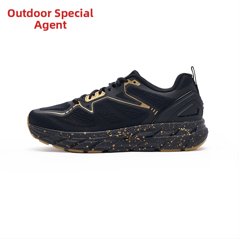 Унисекс офроуд обувки за бягане с дишащо горнище от мрежа, противоплъзгаща гумена подметка, EVA средна подметка, нисък глезен, височина на петата 3–5 см