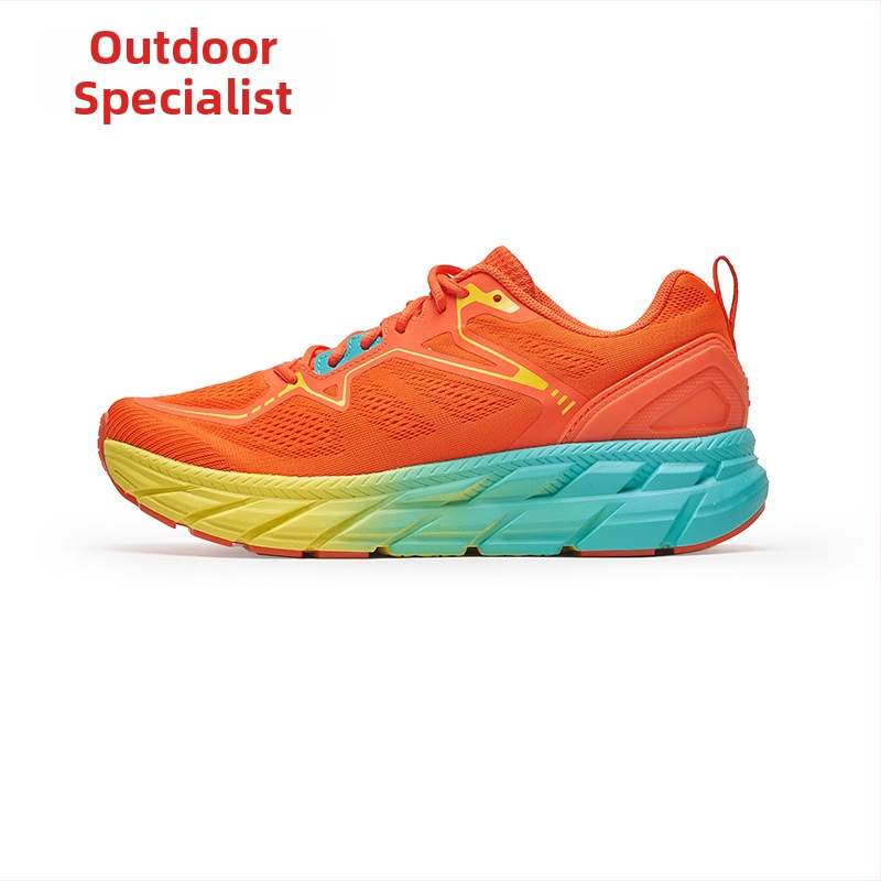 Унисекс офроуд обувки за бягане с дишащо горнище от мрежа, противоплъзгаща гумена подметка, EVA средна подметка, нисък глезен, височина на петата 3–5 см