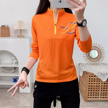 Brzo sušeći T-shirt s dugim rukavima – prozračan, odvodi znoj, poliester, za žene