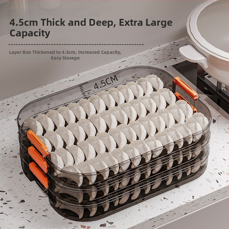 Meihong PP kutija za knedle, prehrambene kvalitete, zatvorena za zamrzavanje, kućna upotreba, model 1010788978