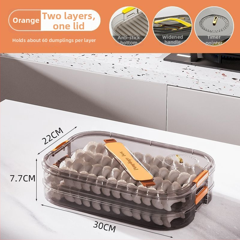 Meihong PP kutija za knedle, prehrambene kvalitete, zatvorena za zamrzavanje, kućna upotreba, model 1010788978