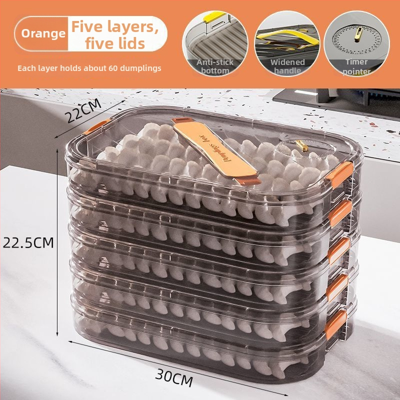 Meihong PP kutija za knedle, prehrambene kvalitete, zatvorena za zamrzavanje, kućna upotreba, model 1010788978