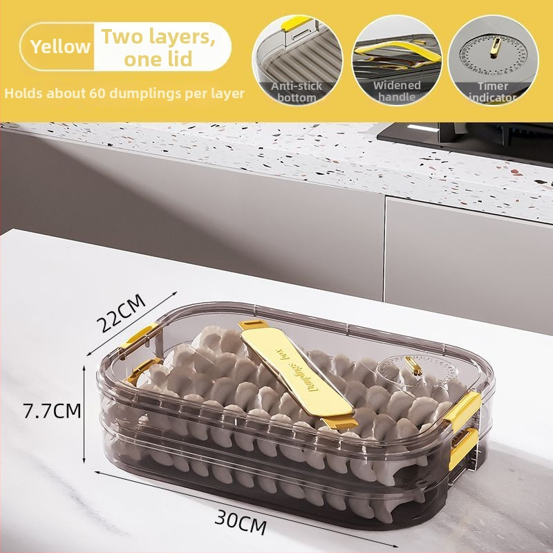 Meihong PP kutija za knedle, prehrambene kvalitete, zatvorena za zamrzavanje, kućna upotreba, model 1010788978