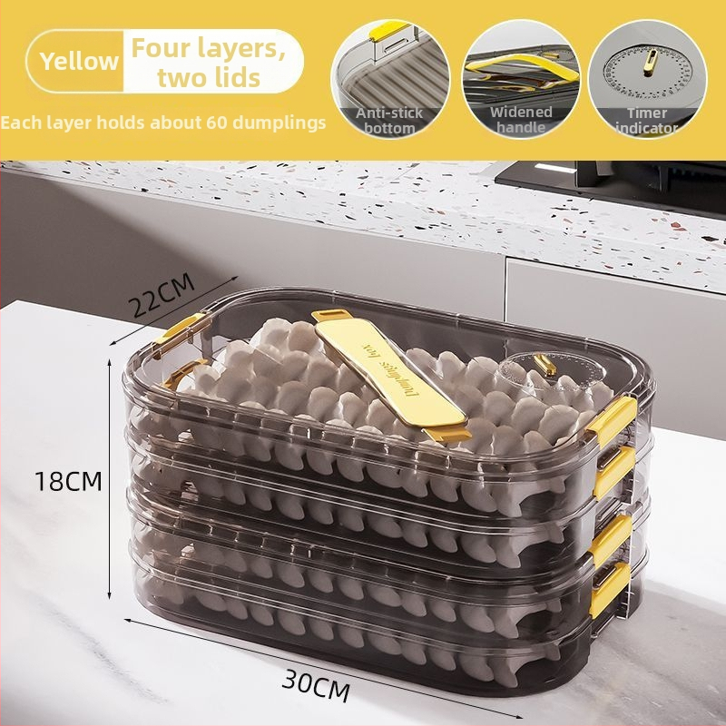 Meihong PP kutija za knedle, prehrambene kvalitete, zatvorena za zamrzavanje, kućna upotreba, model 1010788978