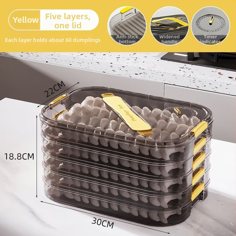 Meihong PP kutija za knedle, prehrambene kvalitete, zatvorena za zamrzavanje, kućna upotreba, model 1010788978