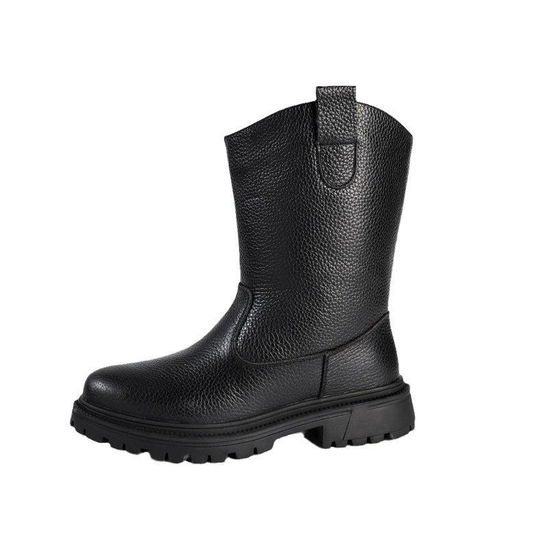 Snježne čizme za odrasle – minimalističkog stila, unisex, vuneni unutarnji dio, kožni gornji dio i gumeni potplat, tople