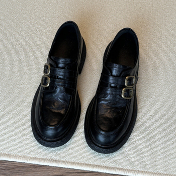 Loaferice s okruglom prstom, srednje visoka peta 3–5 cm, gornji dio Super Fiber, gumeni đon