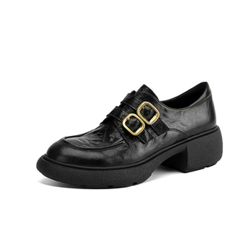 Loaferice s okruglom prstom, srednje visoka peta 3–5 cm, gornji dio Super Fiber, gumeni đon