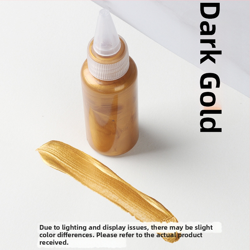 Akrilový pigment s kovovým leskom, sada 15 fľaštičiek, vodotesný, na farbenie, graffiti a pozlátenie stien