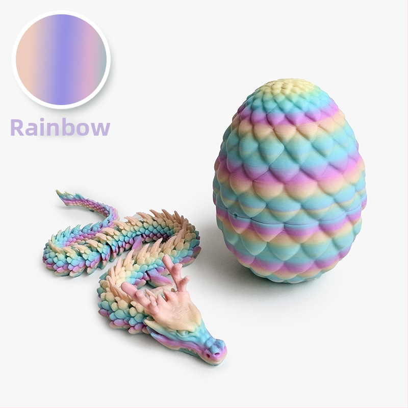 3D ispisani set ukrasa s dragonim jajetom — oblici zmaja i jajeta, PLA materijal, moderna umjetnost, prilagodljivo