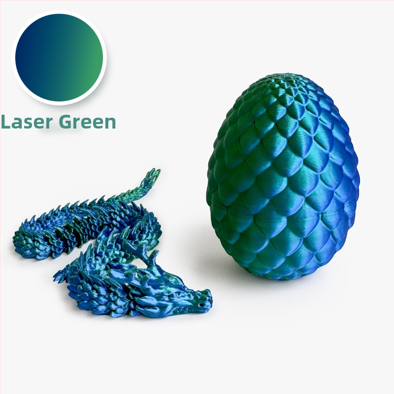 3D ispisani set ukrasa s dragonim jajetom — oblici zmaja i jajeta, PLA materijal, moderna umjetnost, prilagodljivo