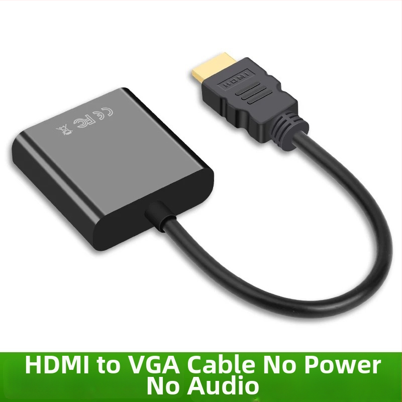 HDMI na VGA adapter s zvukom, 1080P napajani video pretvarač za PC/TV/projektor