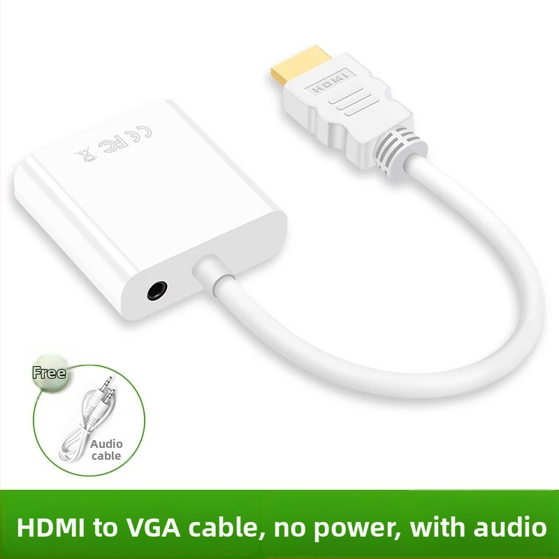 HDMI na VGA adapter s zvukom, 1080P napajani video pretvarač za PC/TV/projektor