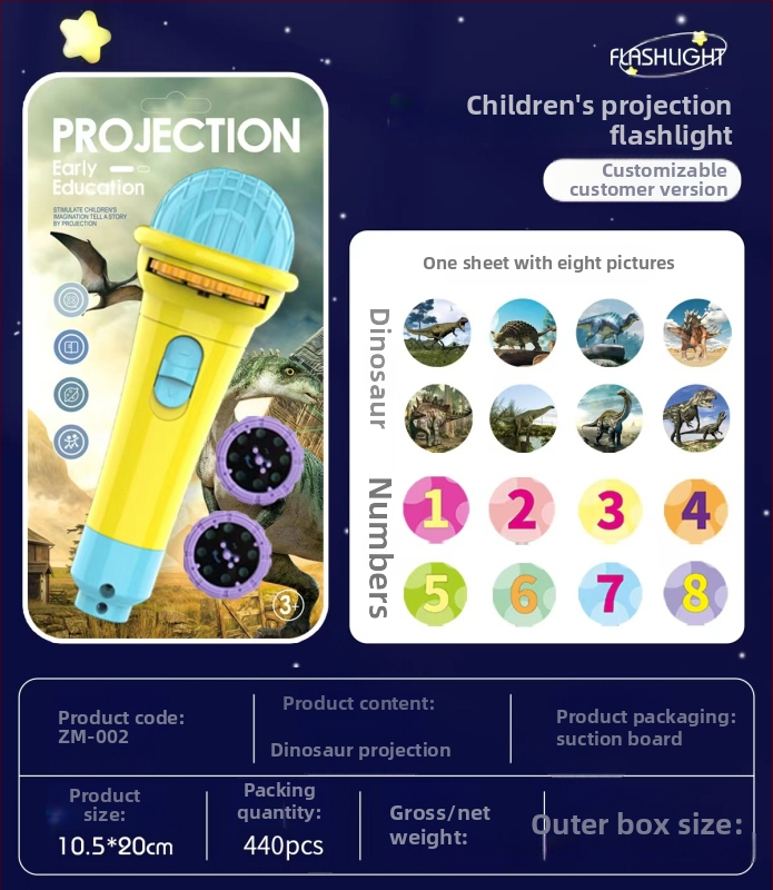 LED projekcijska stolna igračica za djecu — projektor, projekcija crteža, crtanje, plastično kućište, za djecu 4-6 godina