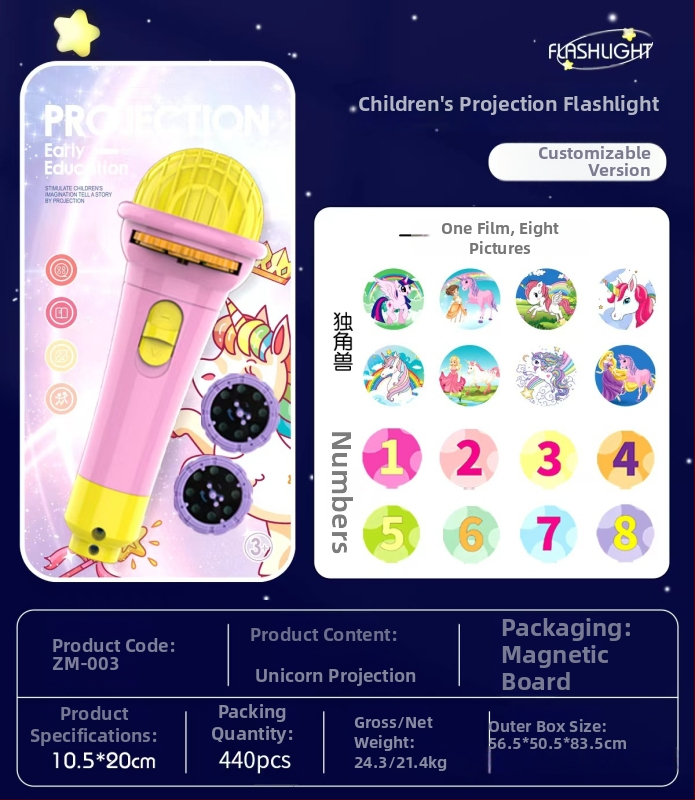 LED projekcijska stolna igračica za djecu — projektor, projekcija crteža, crtanje, plastično kućište, za djecu 4-6 godina