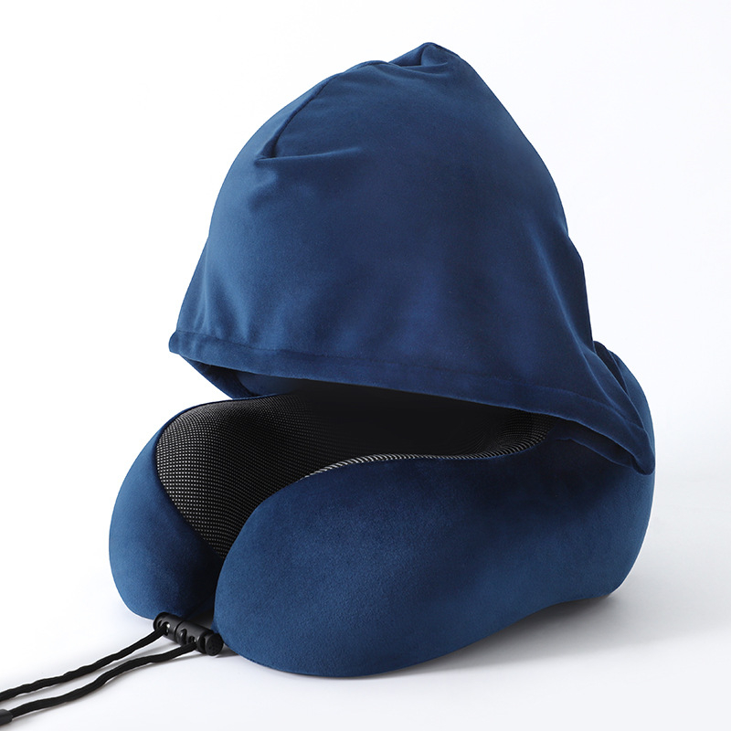 Μαξιλάρι λαιμού σχήματος U με μνήμης αφρό, υπερελαστικό και απαλό ύφασμα, μοντέρνο μινιμαλιστικό στυλ, κατάλληλο για ενήλικες