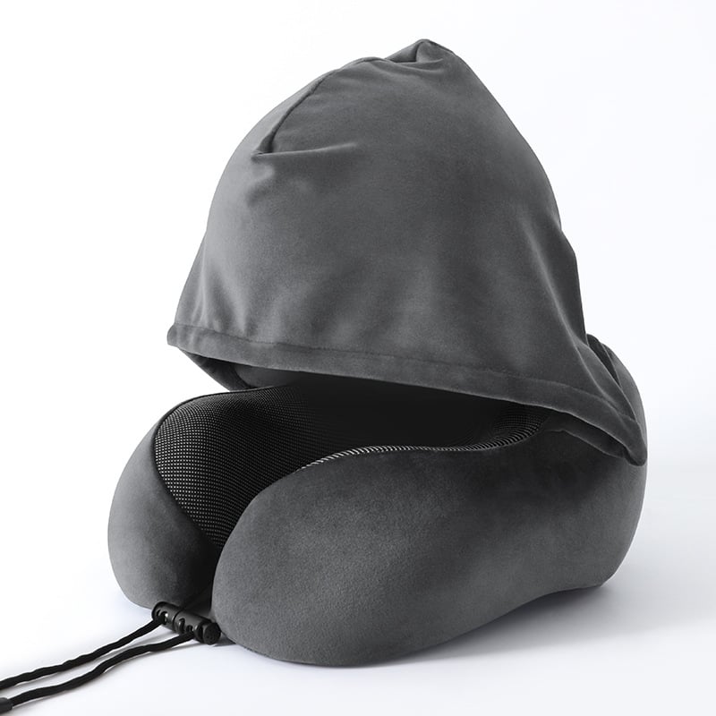 Μαξιλάρι λαιμού σχήματος U με μνήμης αφρό, υπερελαστικό και απαλό ύφασμα, μοντέρνο μινιμαλιστικό στυλ, κατάλληλο για ενήλικες