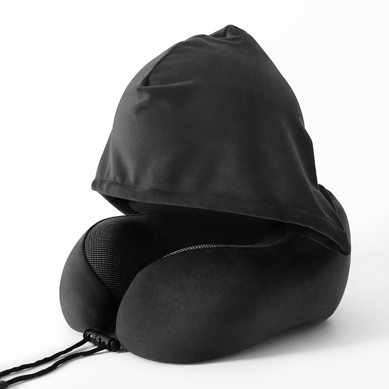 Μαξιλάρι λαιμού σχήματος U με μνήμης αφρό, υπερελαστικό και απαλό ύφασμα, μοντέρνο μινιμαλιστικό στυλ, κατάλληλο για ενήλικες