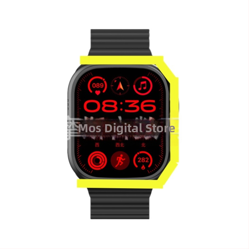 Pametni sat s kućištem od aluminijske legure, četvrtasti brojčanik, silikonska narukvica, promjer 44 mm i više, trajanje baterije manje od 7 dana