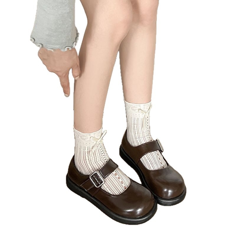 Ženske Mary Jane cipele, okrugli vrh, PU gornji dio, platforma 3-5 cm, kopča remena