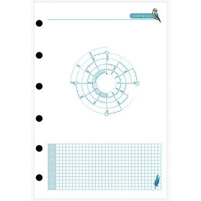 Refill loose-leaf A5/A6/A7 cu 6 găuri universale, hârtie offset dublă, 45 de file, nucleu interior personalizabil