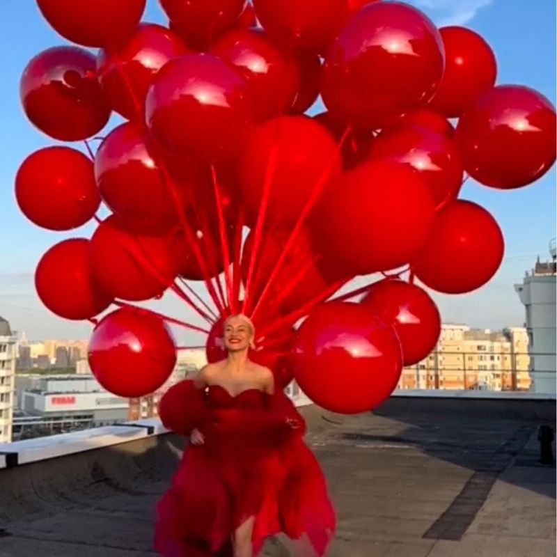 Balon din latex Happy, decor de petrecere în stil Ins, formă sferică, fără logo