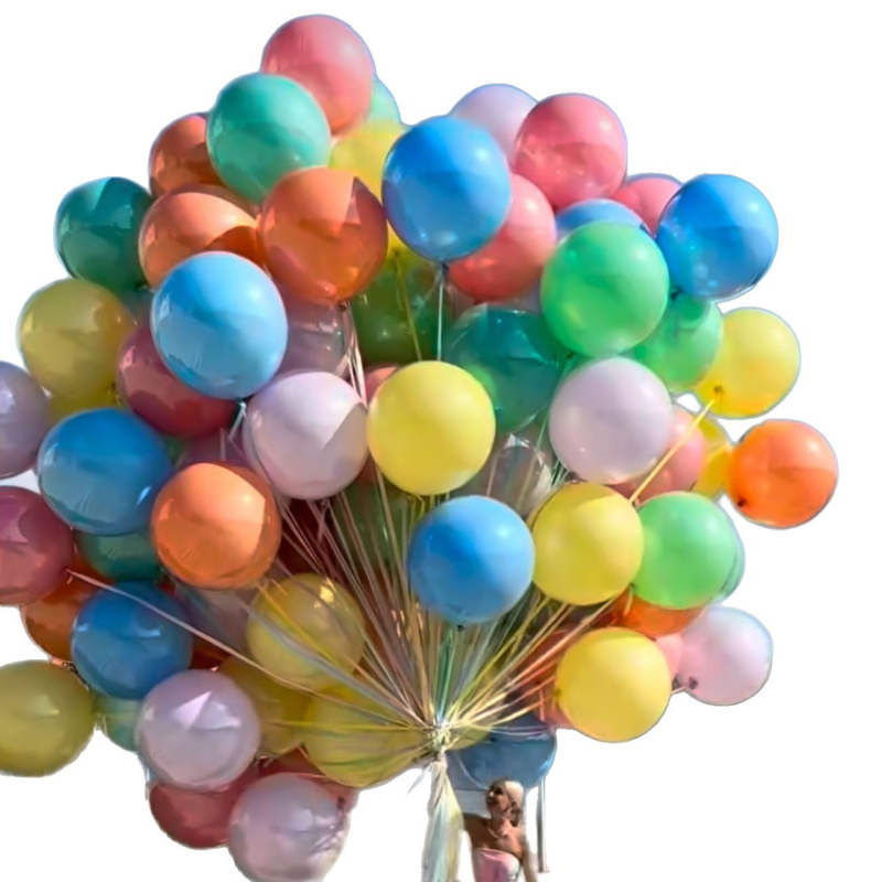 Balon din latex Happy, decor de petrecere în stil Ins, formă sferică, fără logo