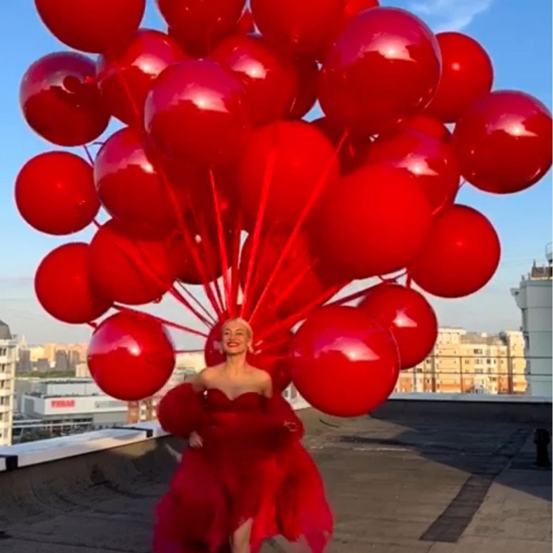 Balon din latex Happy, decor de petrecere în stil Ins, formă sferică, fără logo