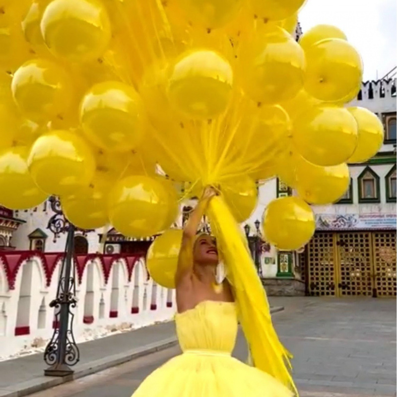 Balon din latex Happy, decor de petrecere în stil Ins, formă sferică, fără logo