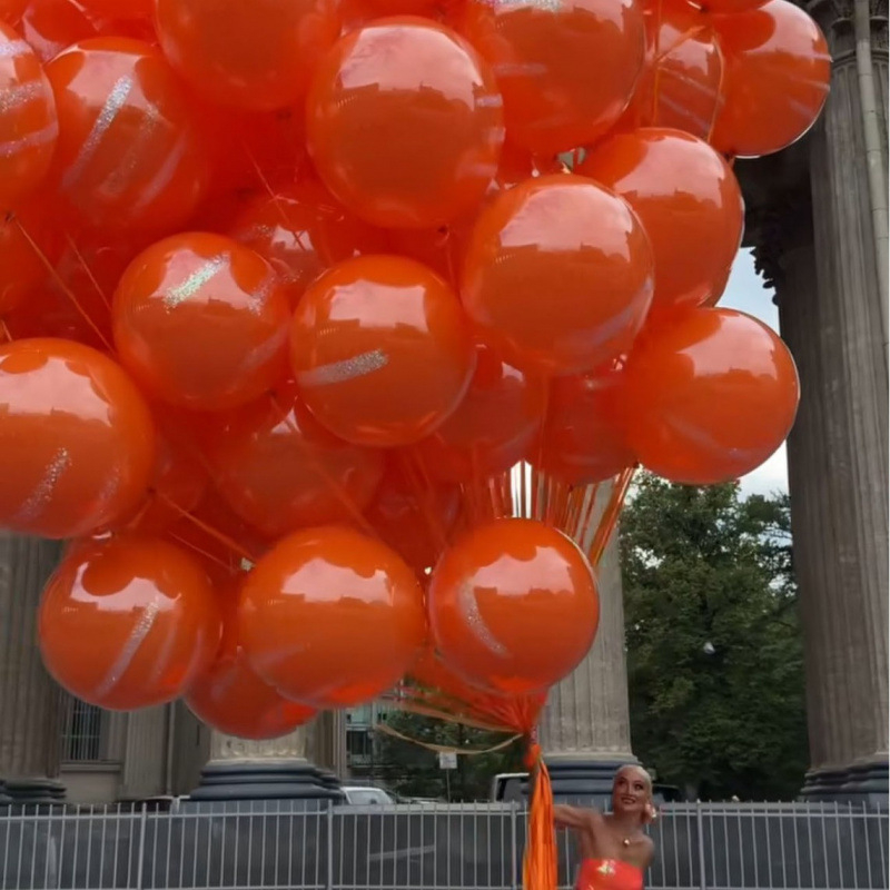 Balon din latex Happy, decor de petrecere în stil Ins, formă sferică, fără logo