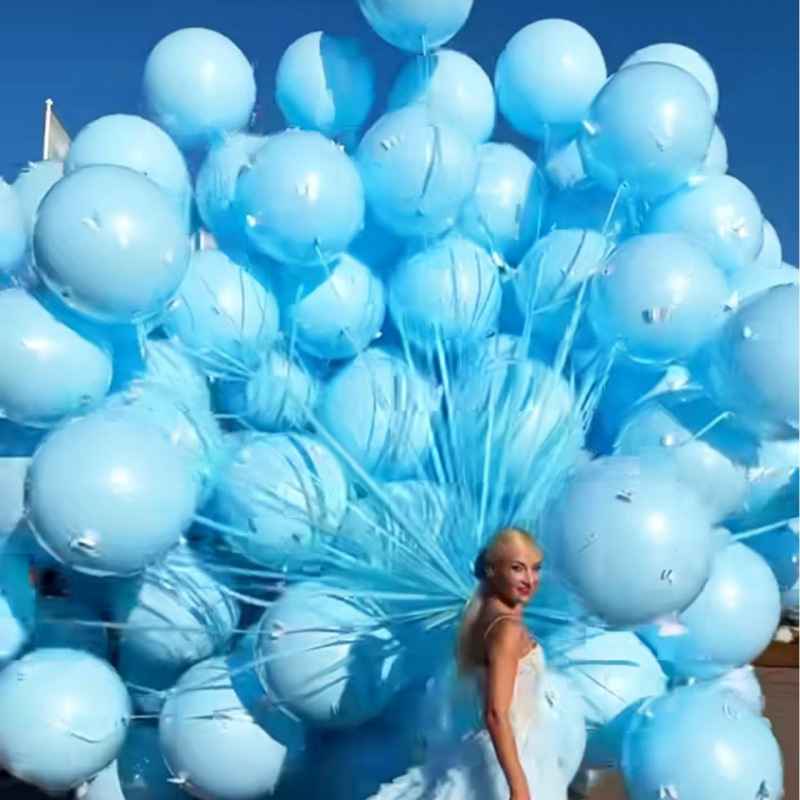 Balon din latex Happy, decor de petrecere în stil Ins, formă sferică, fără logo