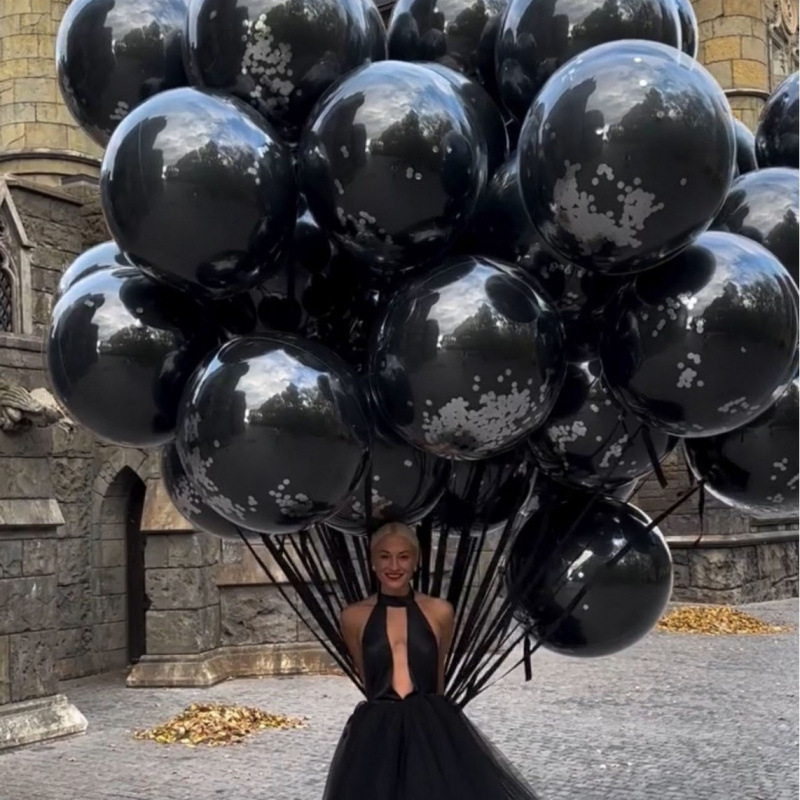 Balon din latex Happy, decor de petrecere în stil Ins, formă sferică, fără logo