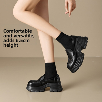 Loafer dama slip-on, cu toc stiletto de 6–8 cm, partea superioară din piele ultrafiber compozită, vârf rotund, talpă din spumă