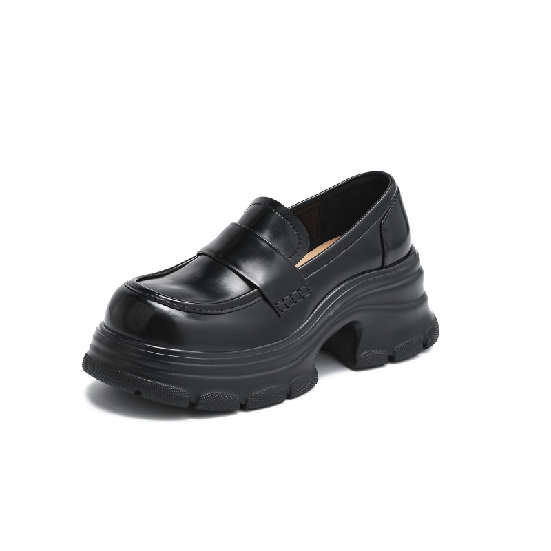 Loafer dama slip-on, cu toc stiletto de 6–8 cm, partea superioară din piele ultrafiber compozită, vârf rotund, talpă din spumă