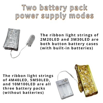 Λωρίδα φωτισμού σε σχήμα λουλουδιού από σατέν κορδέλα, 100 LED, 4,5 V, IP44, 6000K, με μπαταρία